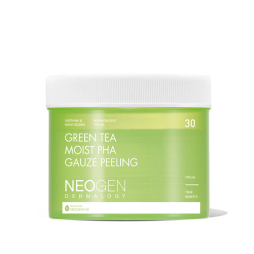 [NEOGEN] DERMALOGY Green Tea Moist Pha Gauze Peeling 30ea - Dodoskin