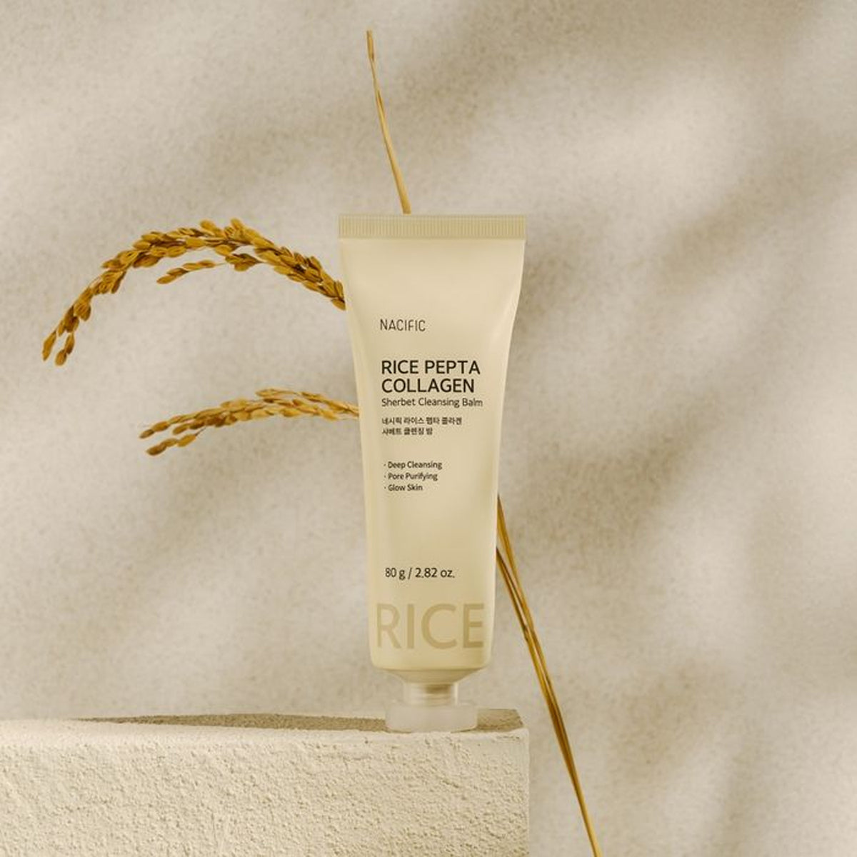 NACIFIC Rice Pepta Collagen Sherbet Cleansing Balm 80G