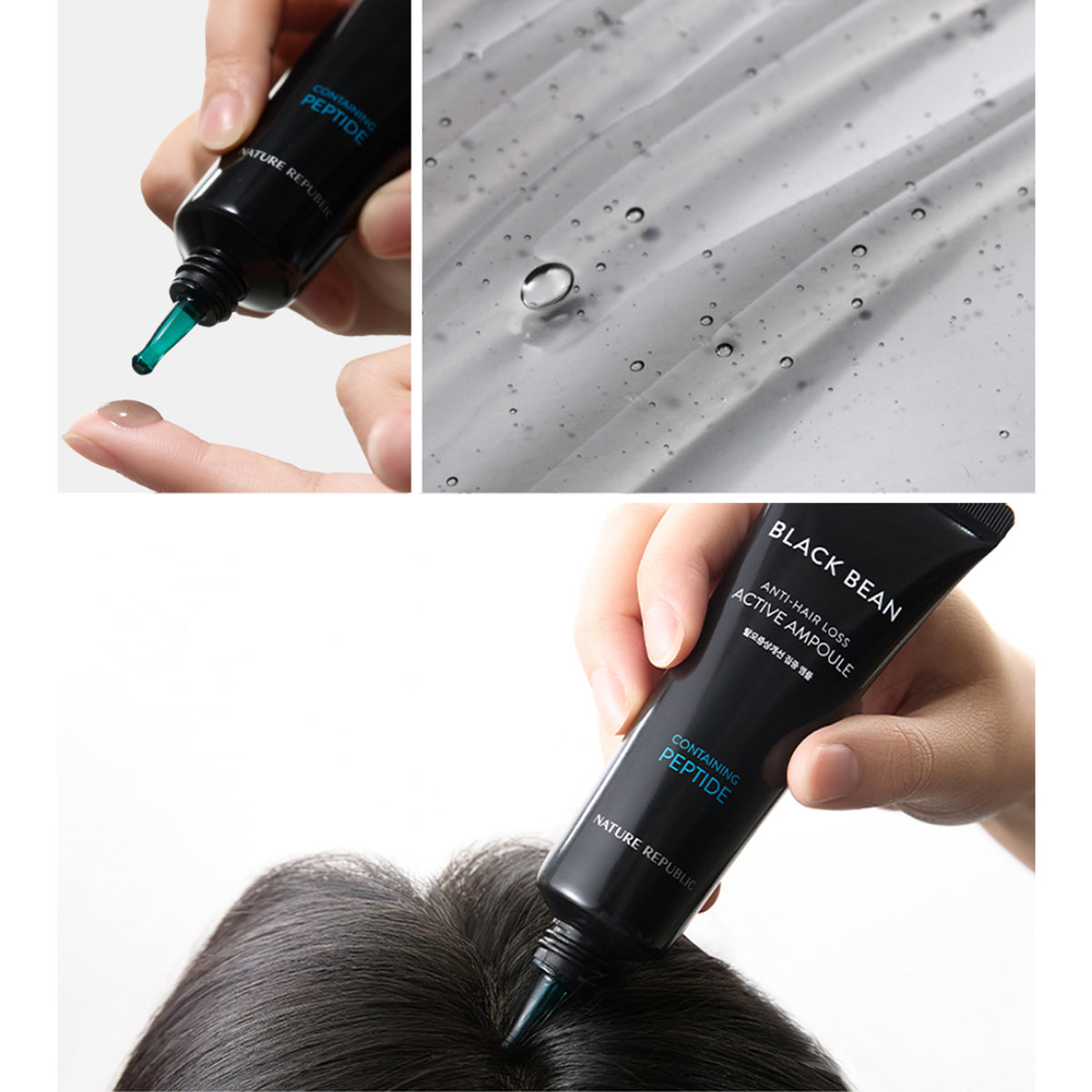 NATURE REPUBLIC Frijoles negros anti -cabello pérdida de ampulas activas 50 ml