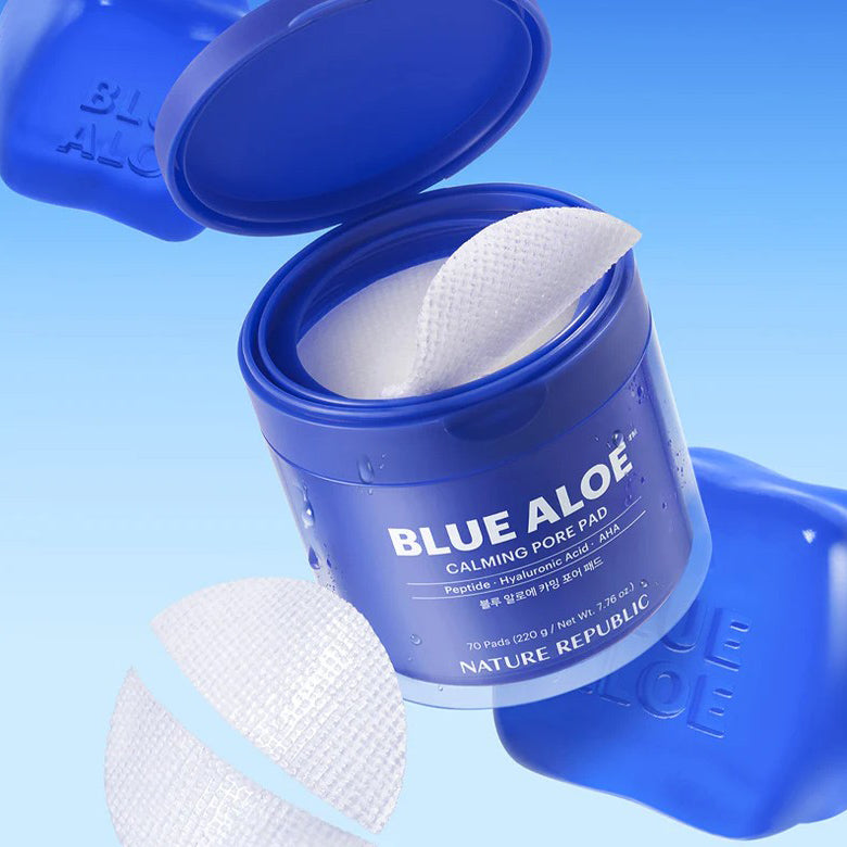 NATURE REPUBLIC Blue Aloe Calming Pore Pad 220g 70ea