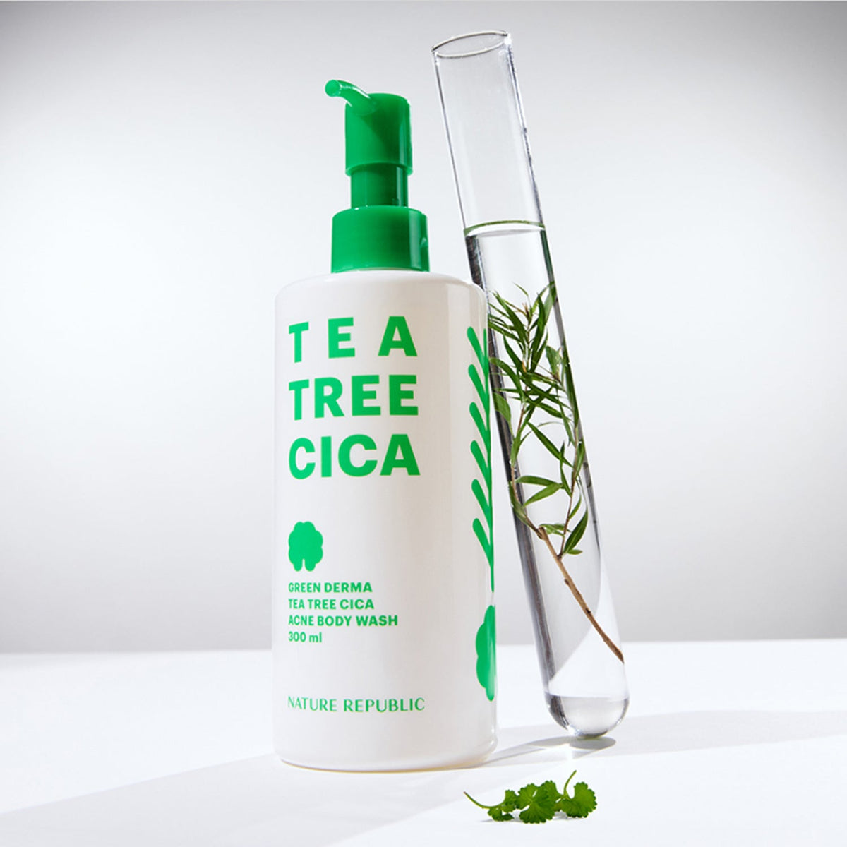 [Expiration imminen] NATURE REPUBLIC Green Derma Tea Tree Cica Acne Body Wash 300ml