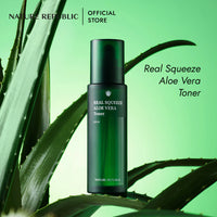 NATURE REPUBLIC Real Squeeze Aloe Vera Toner + Emulsion (150ml + 130ml)