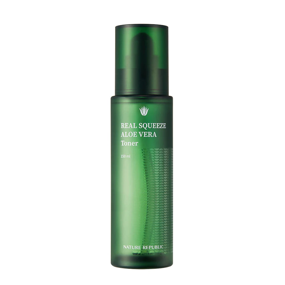 NATURE REPUBLIC Real Squeeze Aloe Vera Toner + Emulsion (150ml + 130ml)