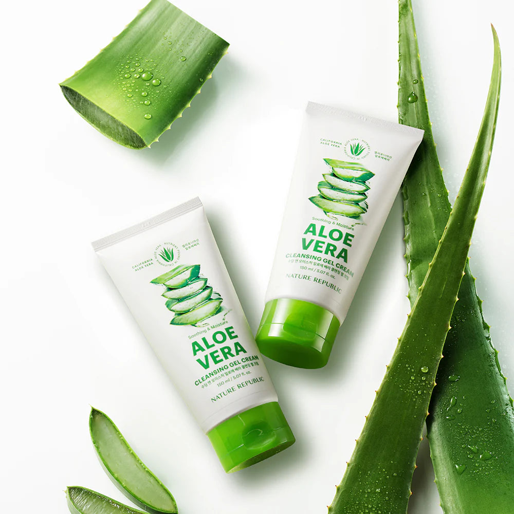 NATURE REPUBLIC Soothing & Moisture Aloe Vera Cleansing Gel Cream 150ml