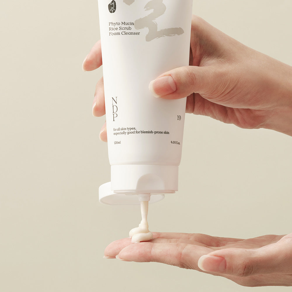 NDP Phytomucin Rice Scrub Cleansing Foam 120ml