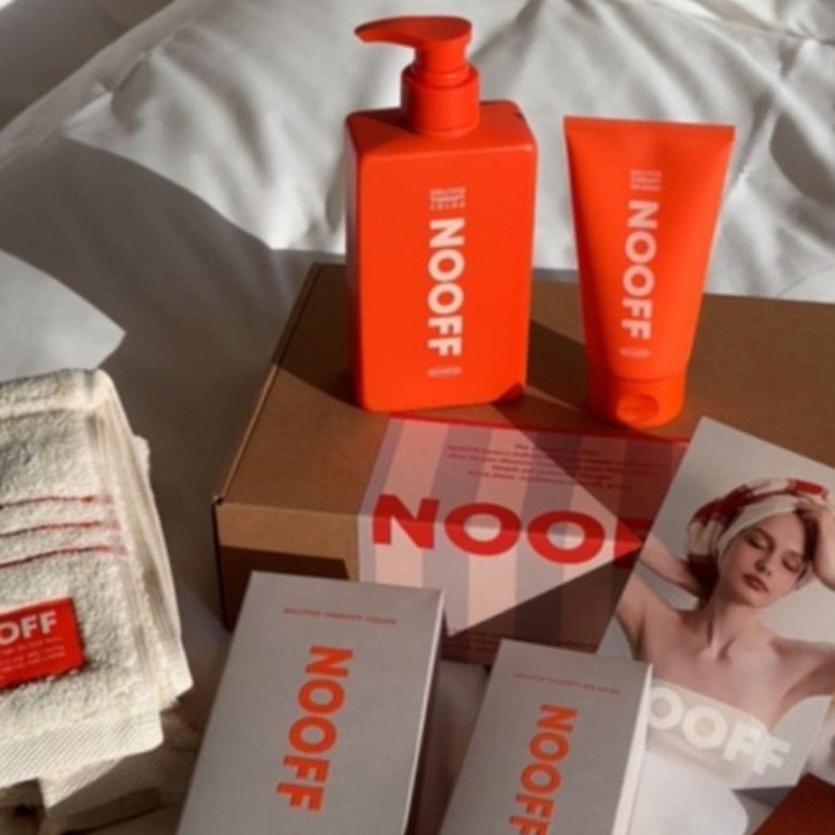 NOOFF Color Shampoo & No-Wash Treatment 2-Piece Gift Set (Towel Included)