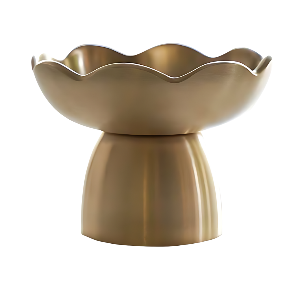 NOTDAM Bangjja Brassware Flower Gua Sha Massager with Complimentary Quilted Pouch