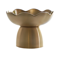 NOTDAM Bangjja Brassware Flower Gua Sha Massager with Complimentary Quilted Pouch