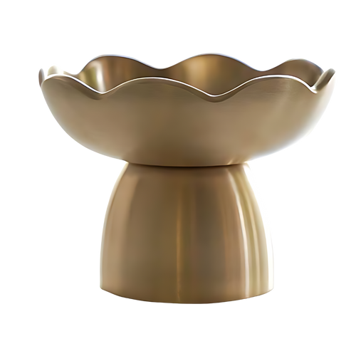 NOTDAM Bangjja Brassware Flower Gua Sha Massager with Complimentary Quilted Pouch