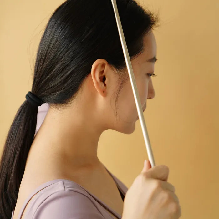 NOTDAM Bangjja Brassware Long Stick Gua Sha 70 Massager with Complimentary Leather Case