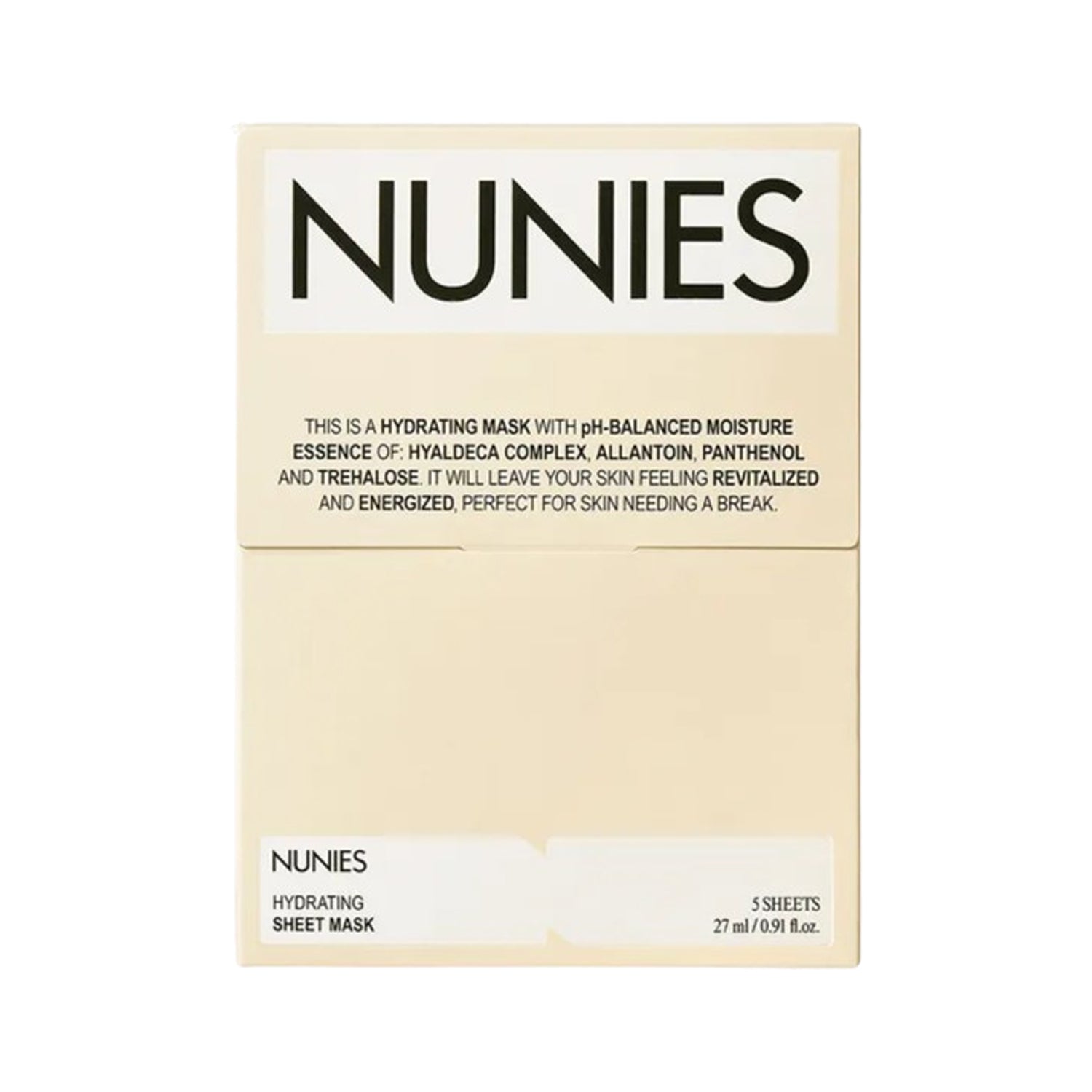 NUNIES Hydrating Mask Hyaluron Seal 5 Sheets