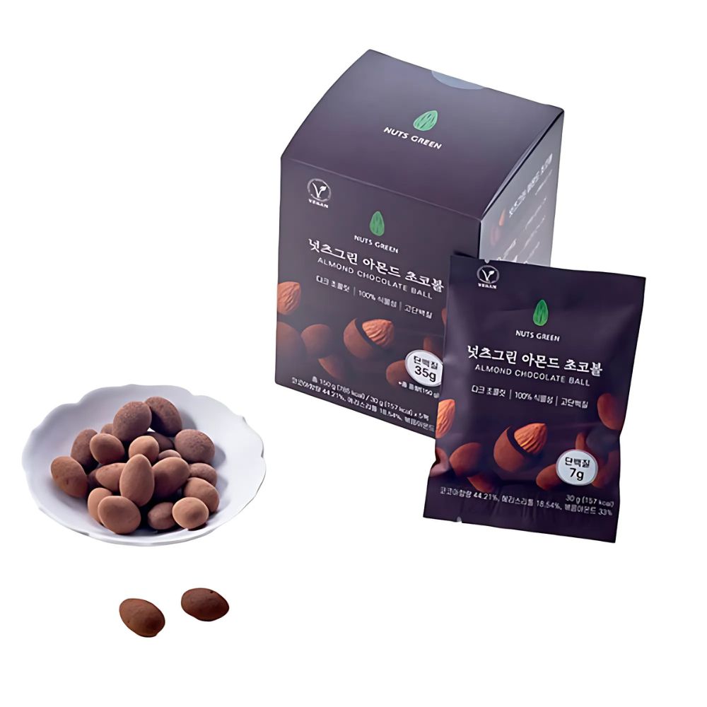 NUTS GREEN Stevia Chocolate Balls 30g * 5 bags (4 options to choose