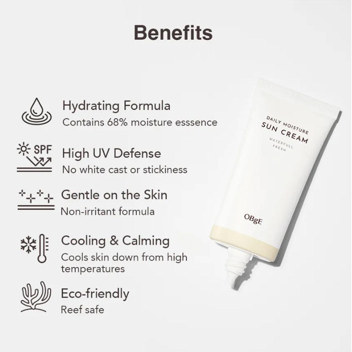 OBgE Daily Moisture Sun Cream 50ml