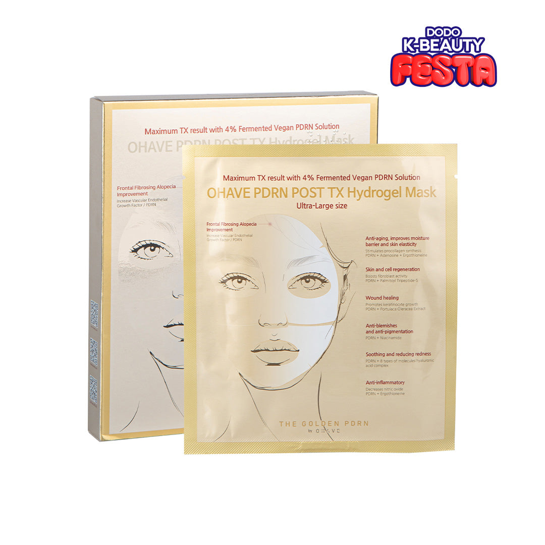 OHAVE PDRN POST TX Hydrogel Mask 1 Box (5 Sheets)
