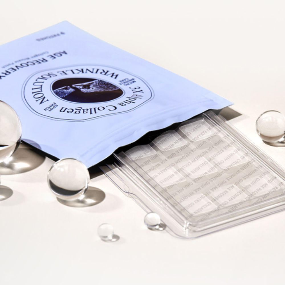 O HUI Age Recovery Collagen Wrinkle Patch – K-Beauty 9 Patches Per Pouch, Anti-Aging Face Treatment