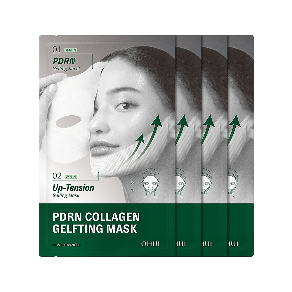 OHUI Prime Advancer PDRN Collagen Gelfting Mask 4 Sheets