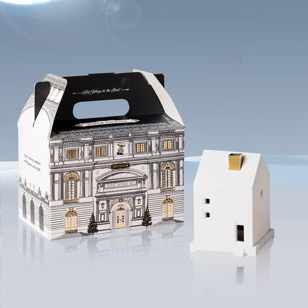 [Gift Packaging] OPTATUM Paper Incense & Grid House Gift Set