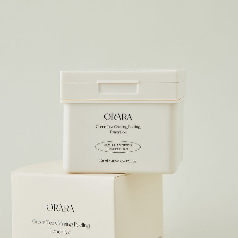 ORARA Green Tea Calming Peeling Toner Pads 190ml * 70 Pads | DODO
