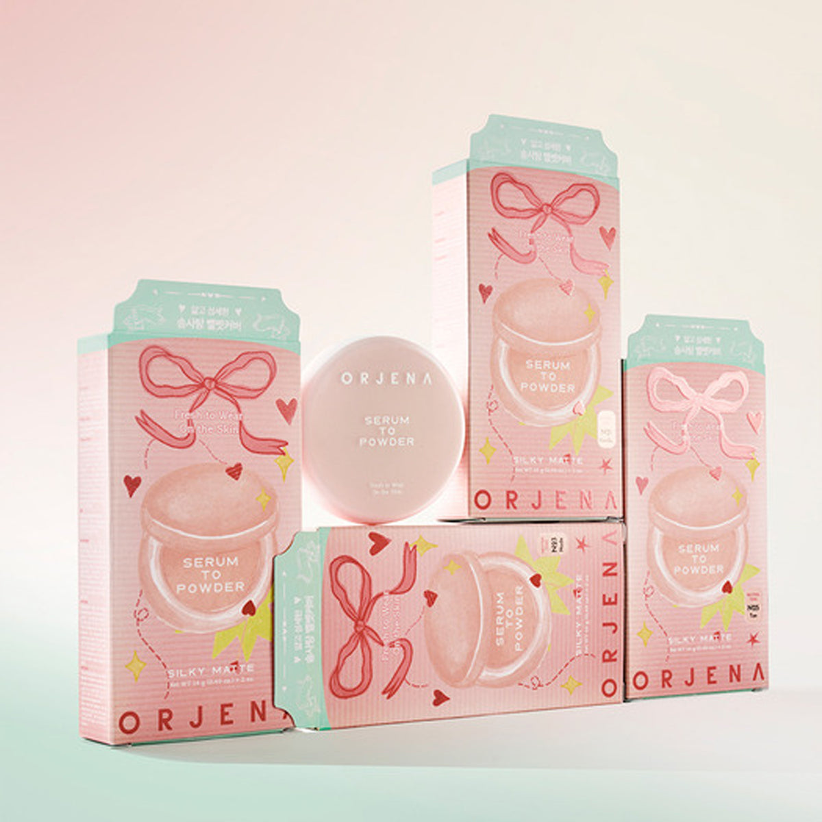 ORJENA Serum to Powder Cushion (Main Product + Refill) 4 colors