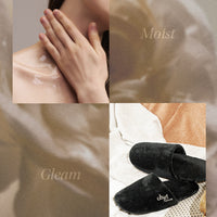 Objet by KUNDAL Moist Gleam Body Wash 450ml & Room Slippers Set