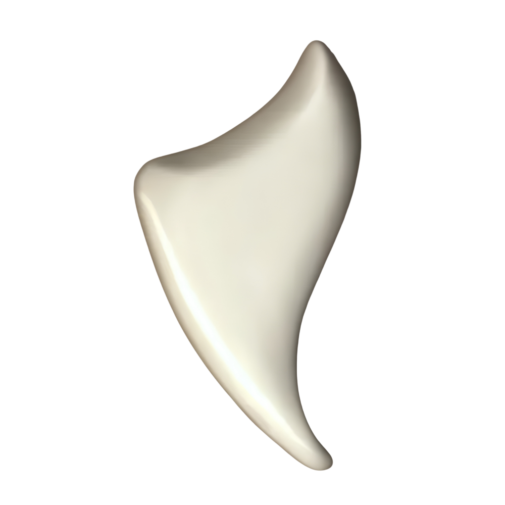 Oikeiosis Museum Rotund Ceramic Gua Sha (Triangular)