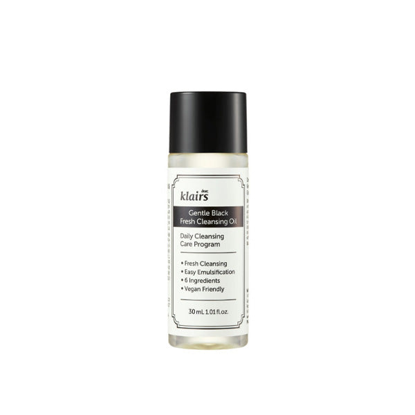 dear, klairs Gentle Black Fresh Cleansing Oil 30ml