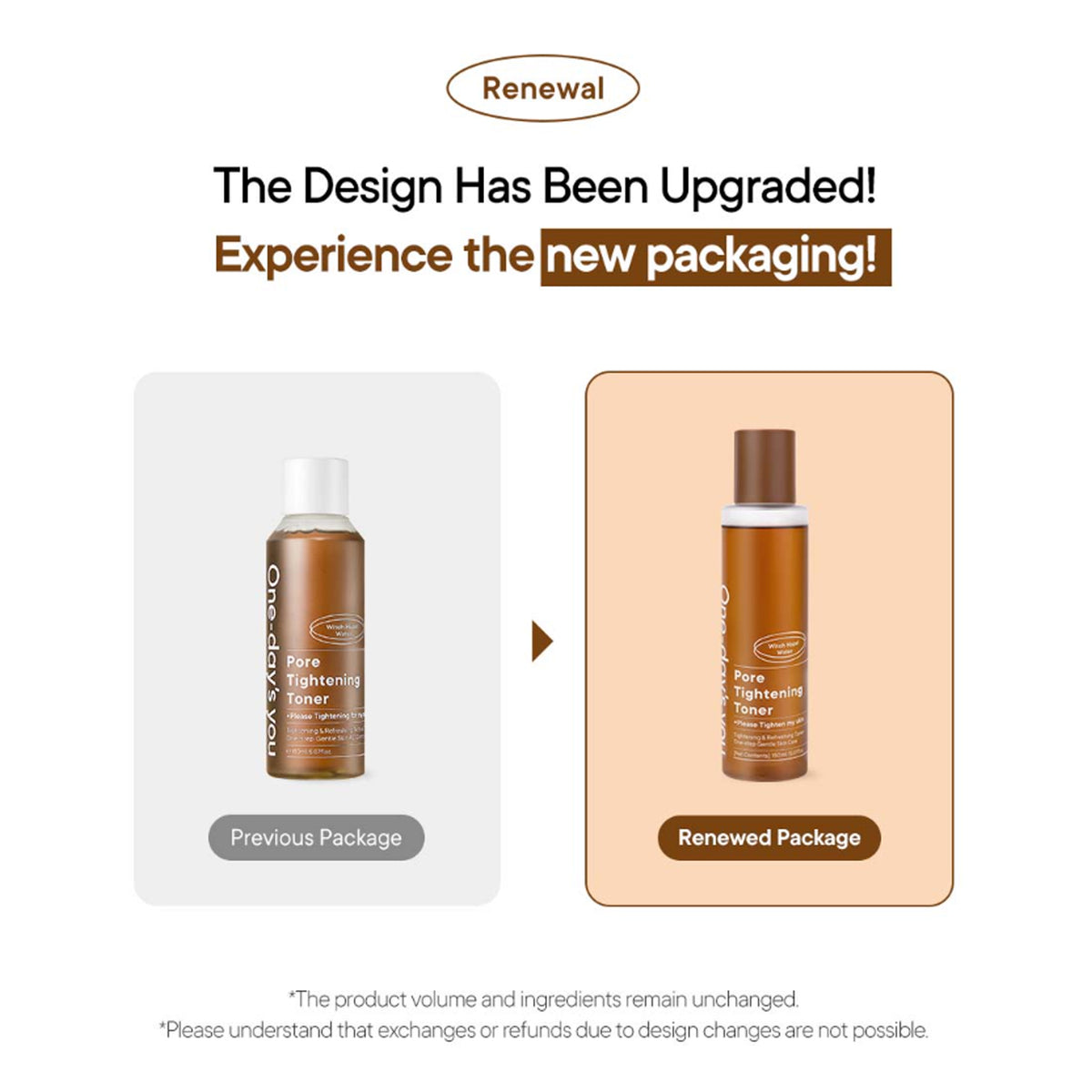 One-day's you Pore Tightening Toner 150ml