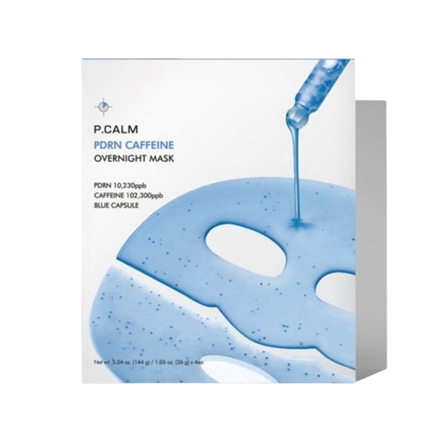 P.CALM PDRN Caffeine Overnight Gel Mask 1 Box (144g x 4ea)