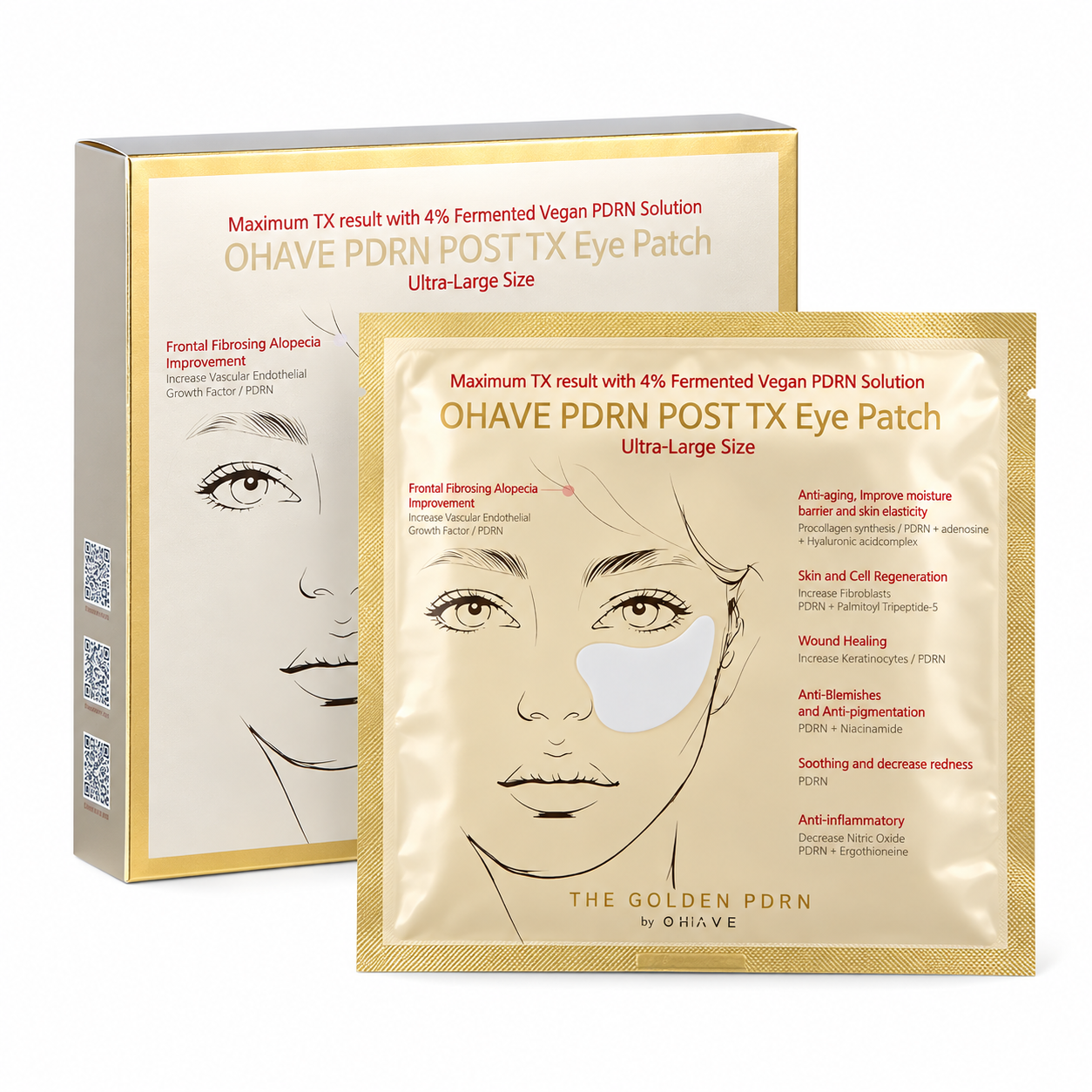 [$11 DEAL] OHAVE PDRN POST TX Eye Patch 1BOX