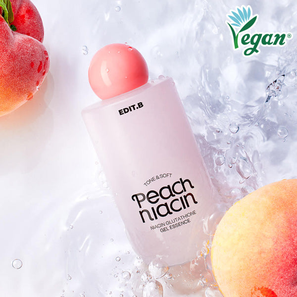 EDIT.B Tone Texture Peach Niacinamide Glutathione Gel Essence 200ml