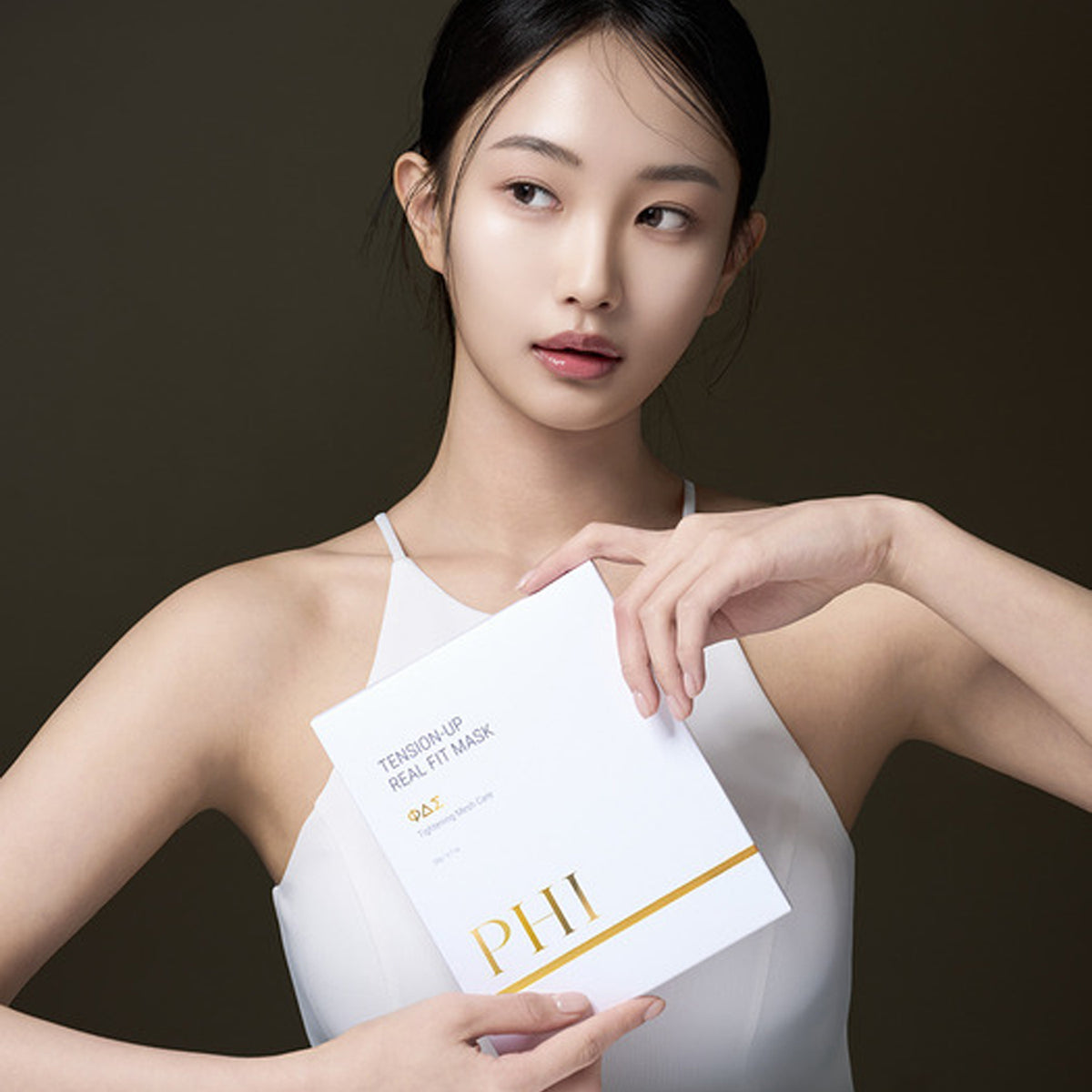 PHI BEAUTY Triple Reboot Skin Booster Serum (30ml) + Tension-Up Real Fit Mask 1 Box (4 ea)