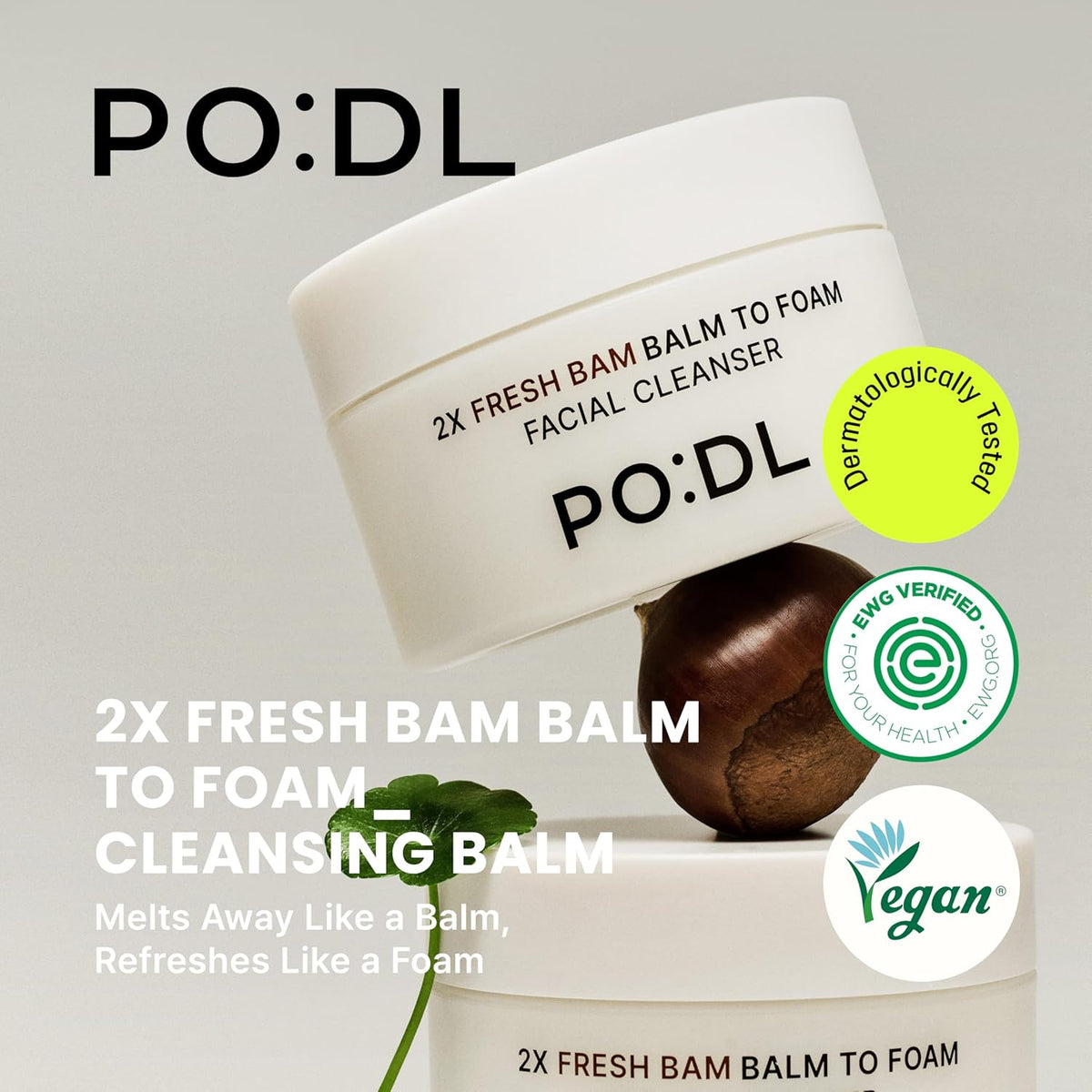 PO:DL 2X Fresh Bam Balm to Foam Cleanser 130ml