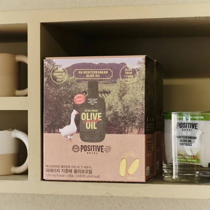 POSITIVE HOTEL Acidity 0.1 Premium Olive Oil Capsules - Mediterranean Olive Oil Coupage (1 Box / 30 Sachets)