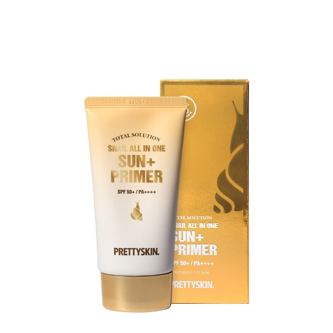 PRETTYSKIN Snail All In One Sun+ Primer SPF 50+ PA++++ 50ml | DODO SKIN ...
