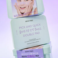 DEWYTREE Pick & Quick Collagen Pore Elasticity Tear-off Double Pads 380g 100 Sheets