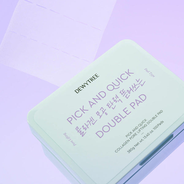 DEWYTREE Pick & Quick Collagen Pore Elasticity Tear-off Double Pads 380g 100 Sheets