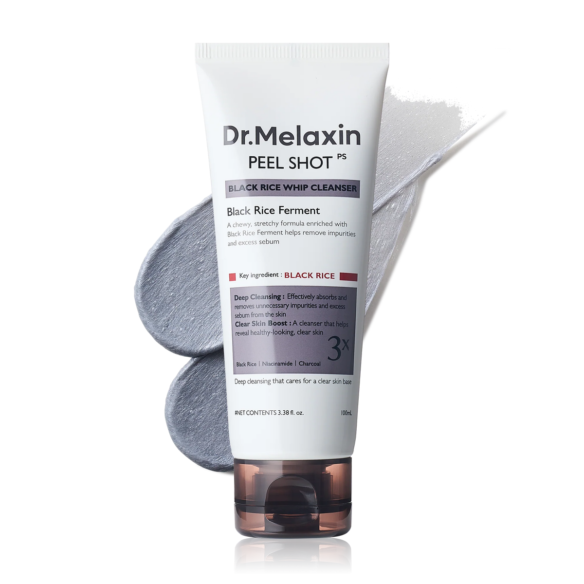 Dr.Melaxin Peel Shot Black Rice Mochi Whip Cleanser 100ml