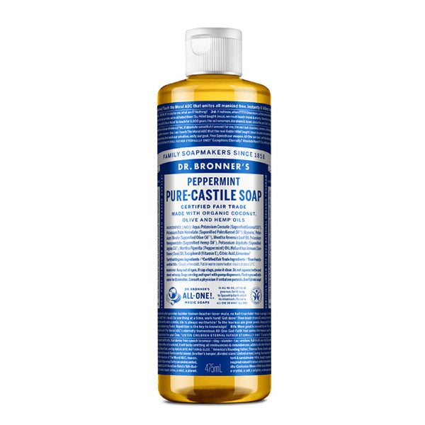 DR.BRONNER'S Peppermint Pure Castile Soap 475ml