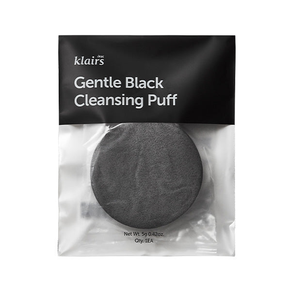 dear, klairs Gentle Black Cleansing Puff 80x80x13mm