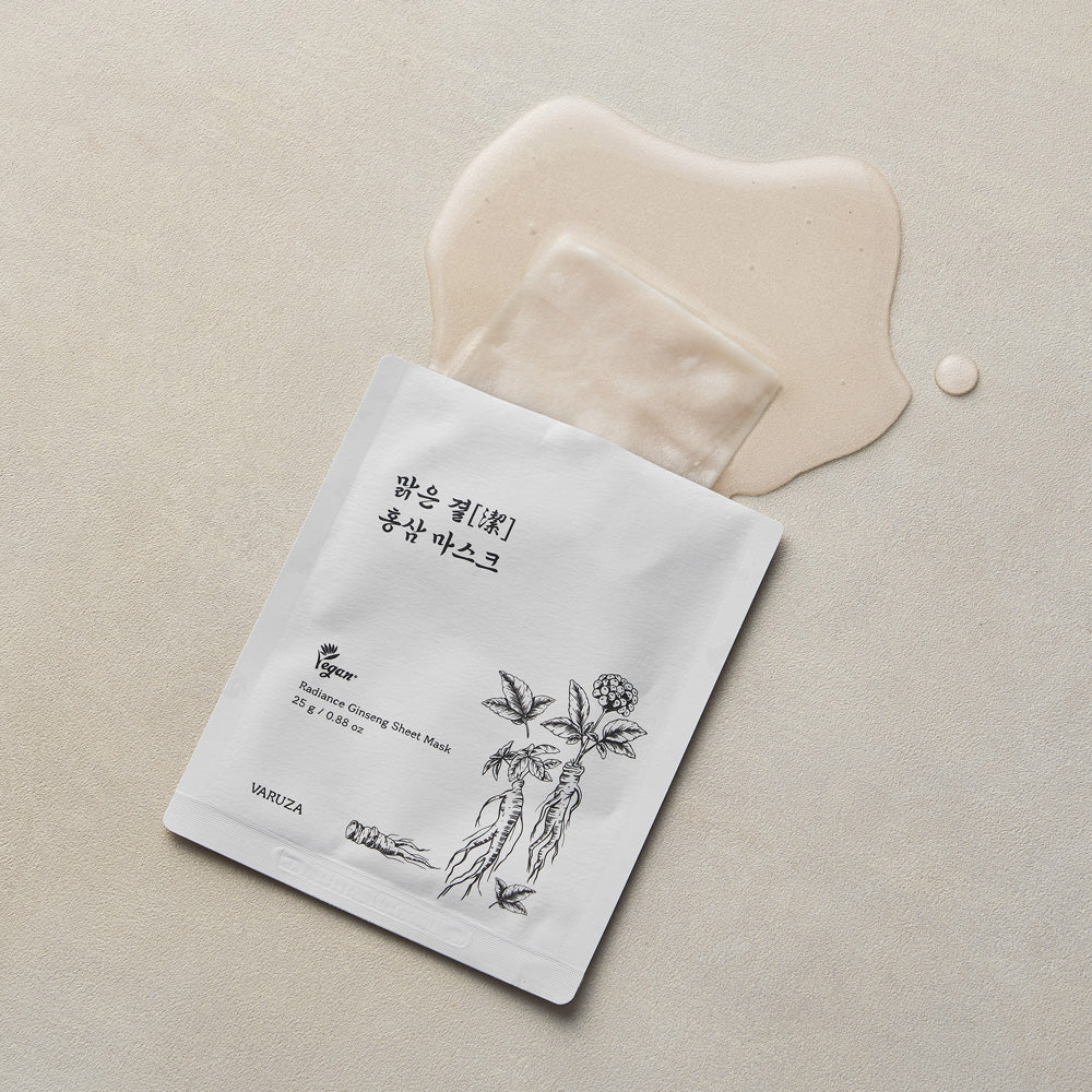 varuza Radiance Ginseng Sheet Mask 1ea