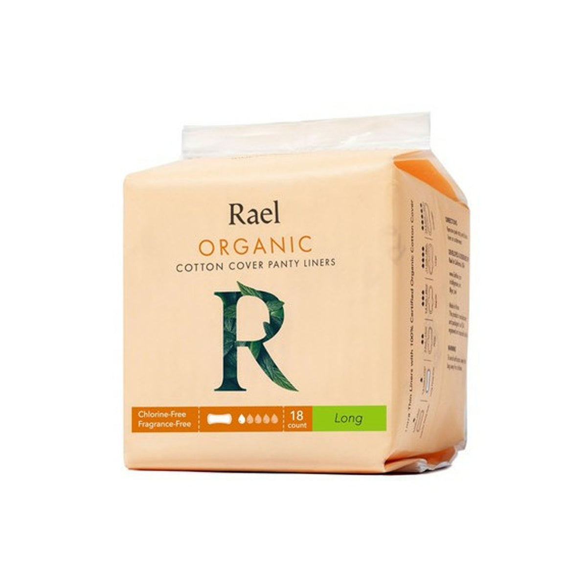 Rael Organic Cotton Cover Panty Liners 10 Packs (Long)