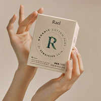 Rael Organic Cotton Cover Sensitive Sanitary Pads Medium – 8 Packs