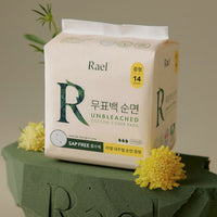 Rael Unbleached Cotton Cover Sanitary Pads Medium – 10 Packs