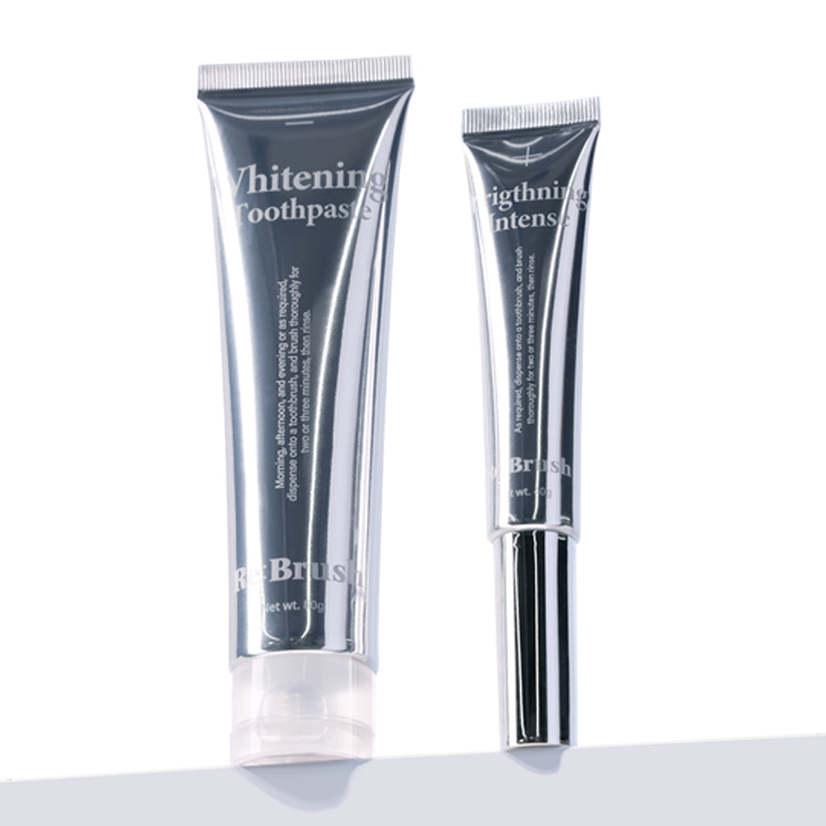 Re:Brush Radiant Whitening 2-Piece Kit (Teeth Whitening 80g + Brightening Toothpaste 40g)