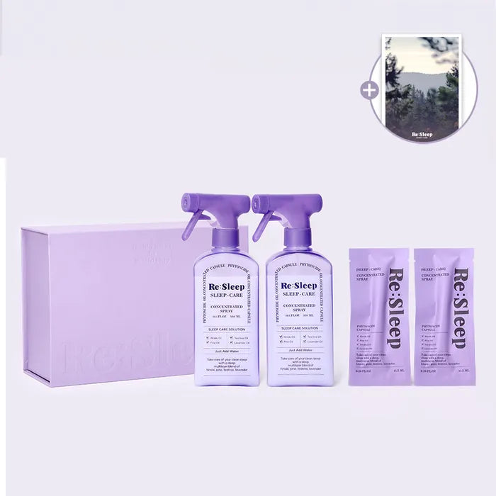 Re:Sleep Practical Housewarming Gift Set (Sleep Care Phytoncide Fabric Freshener 300ml × 2)