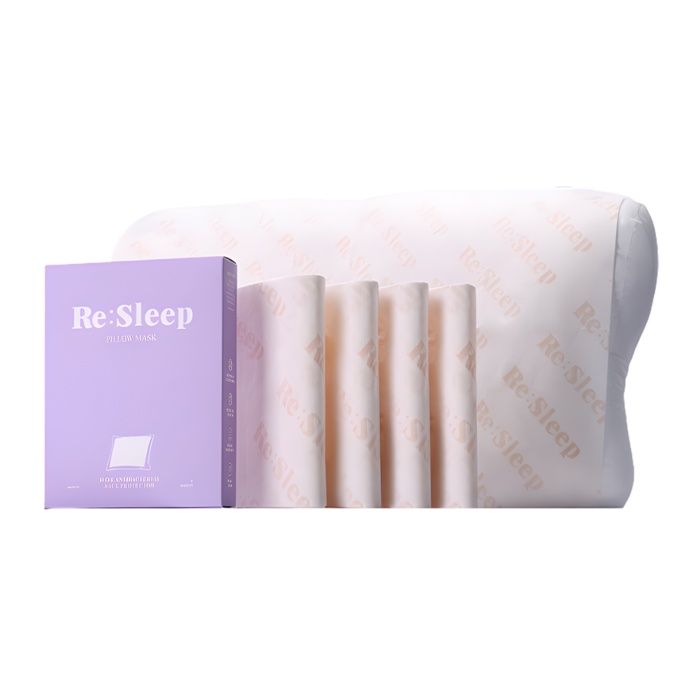 Re:Sleep [1+1] Skin-Protection MOF Antibacterial Replacement Pillow Covers (Total 8 Sheets)