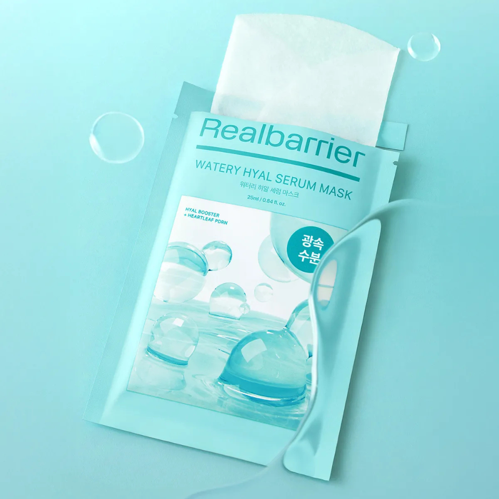 Real Barrier Watery Hyal Serum Mask 25ml X 10 sheets | DODO SKIN ...