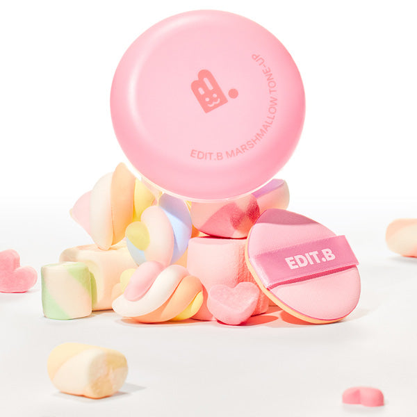 EDIT.B Marshmallow Tone-Up Sun Cushion SPF50+ PA++++ Refill 16g 2Type
