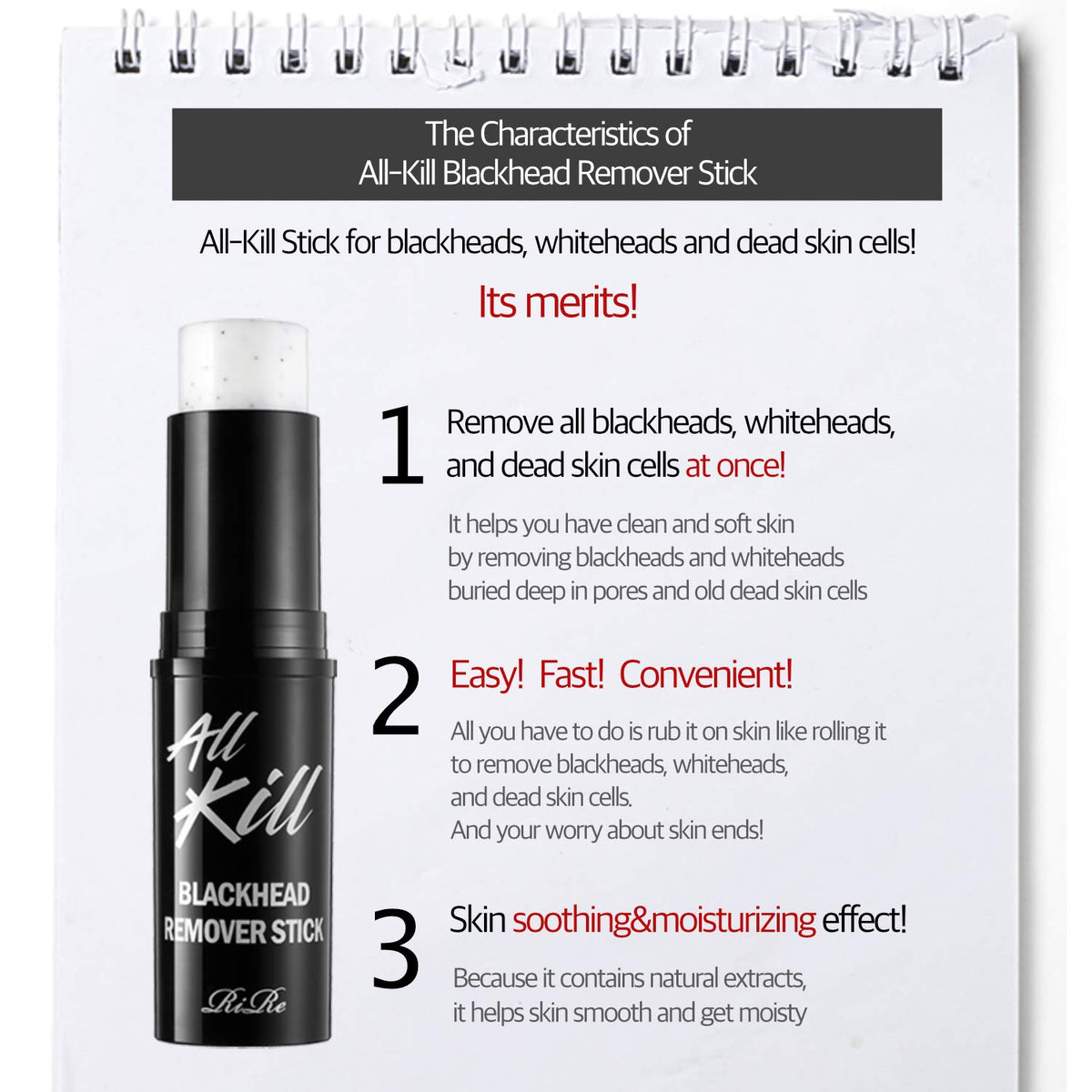RiRe All Kill Blackhead Remover Stick 10g