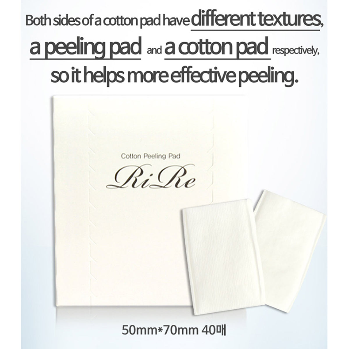 RiRe Cotton Peeling Pad 40pcs